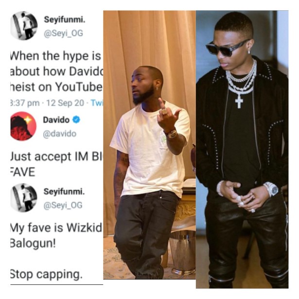 See Davido's Reaction After A Certain Wizkid Fan Blast Him About His New  Single Titled Fem - Opera News