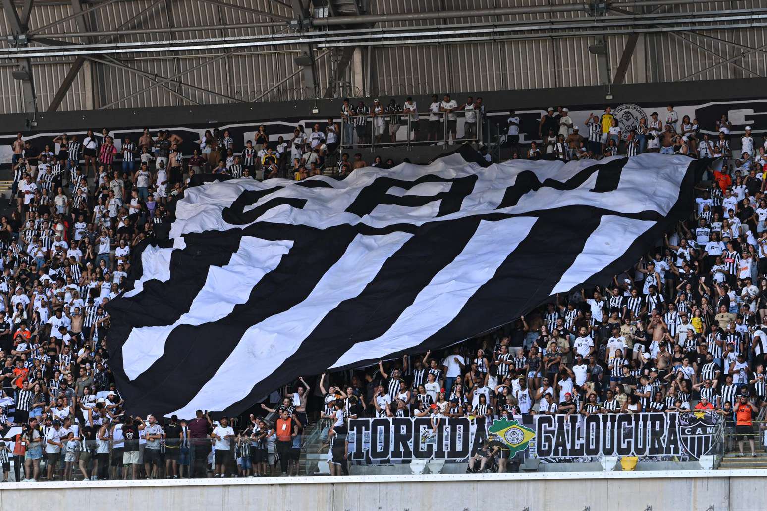 Torcida do Atlético Mineiro na Arena MRV 