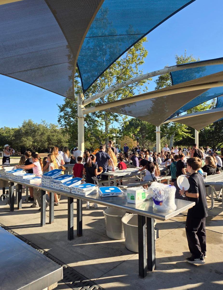 Students gathered at Oaks Christian School.