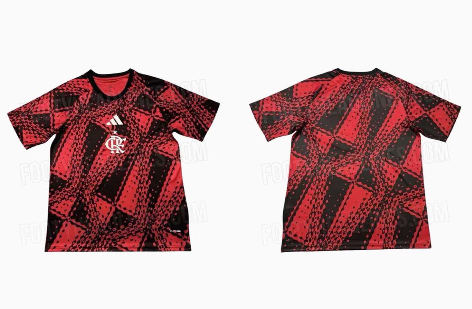Site revela nova camisa pré-jogo do Flamengo –