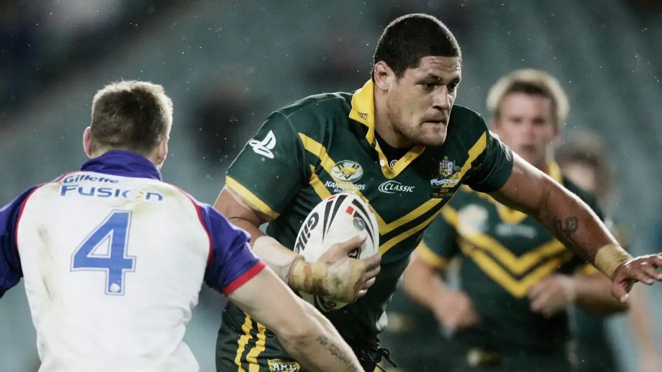 Willie Mason in action for Australia in 2006