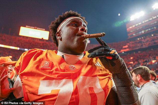 Tennessee players and fans alike lit their cigars after beating Alabama in Knoxville