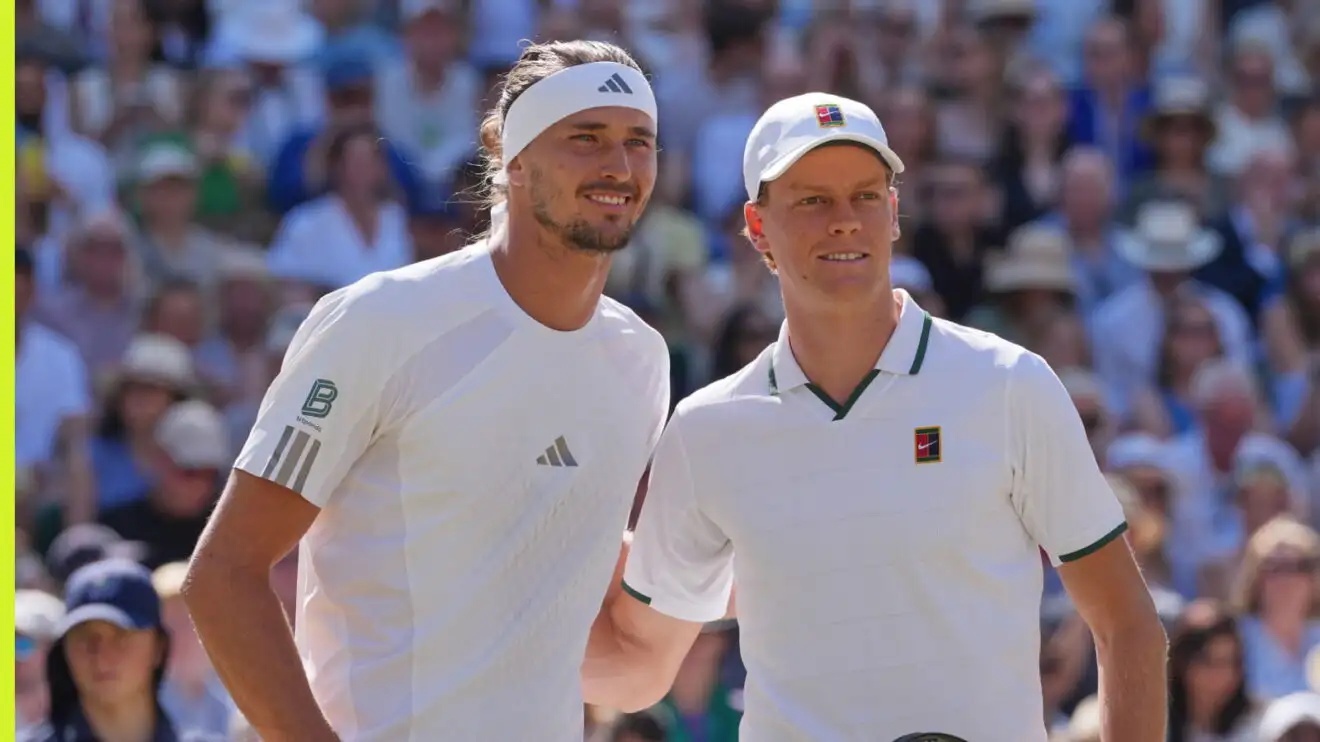 Pictured: Jannik Sinner and Alexander Zverev at the Wimbledon final