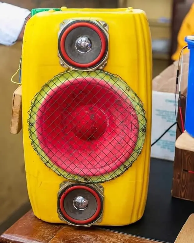 Samuel Aboagye: JHS Student Builds A Sound System With Bluetooth Technology Using Plastic Waste Gallons