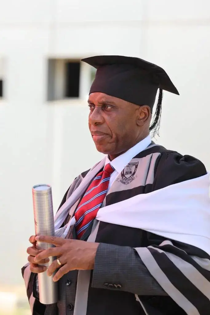 Nigerians react as Amaechi graduates from LP Yusuf Datti’s Baze University [photos]