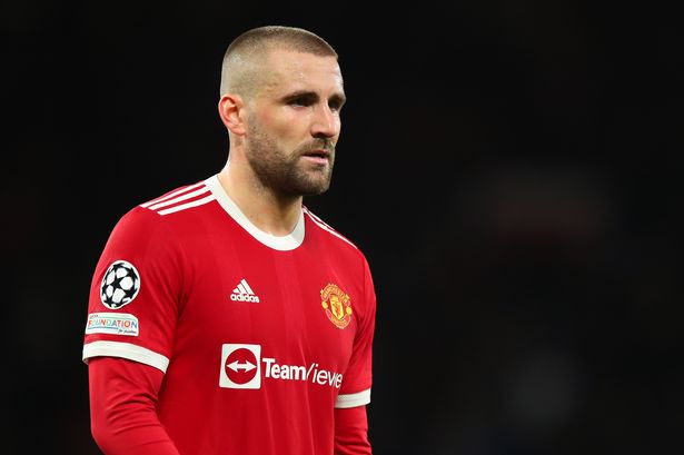 Luke Shaw pictured during this season's Champions League