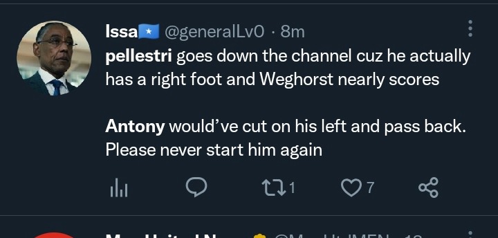 Man U 3-0 NFO: What Some Fans Are Saying About Antony After Pellistri's Display