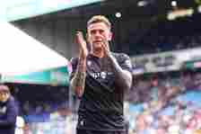 Sammie Szmodics of Blackburn Rovers is celebrating with the fans after the SkyBet Championship match between Leeds United and Blackburn Rovers at E...