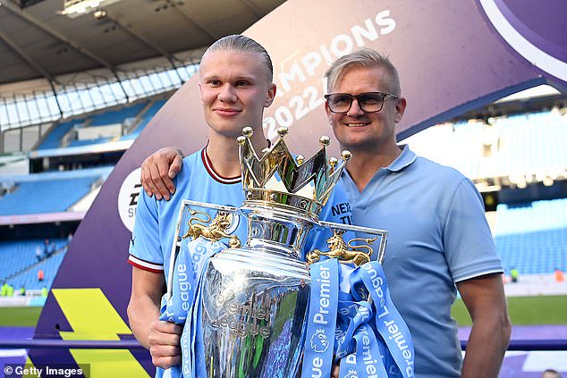 Haaland also has properties in Cheshire, Norway and Marbella, though he and his father (right) should feel very much at home