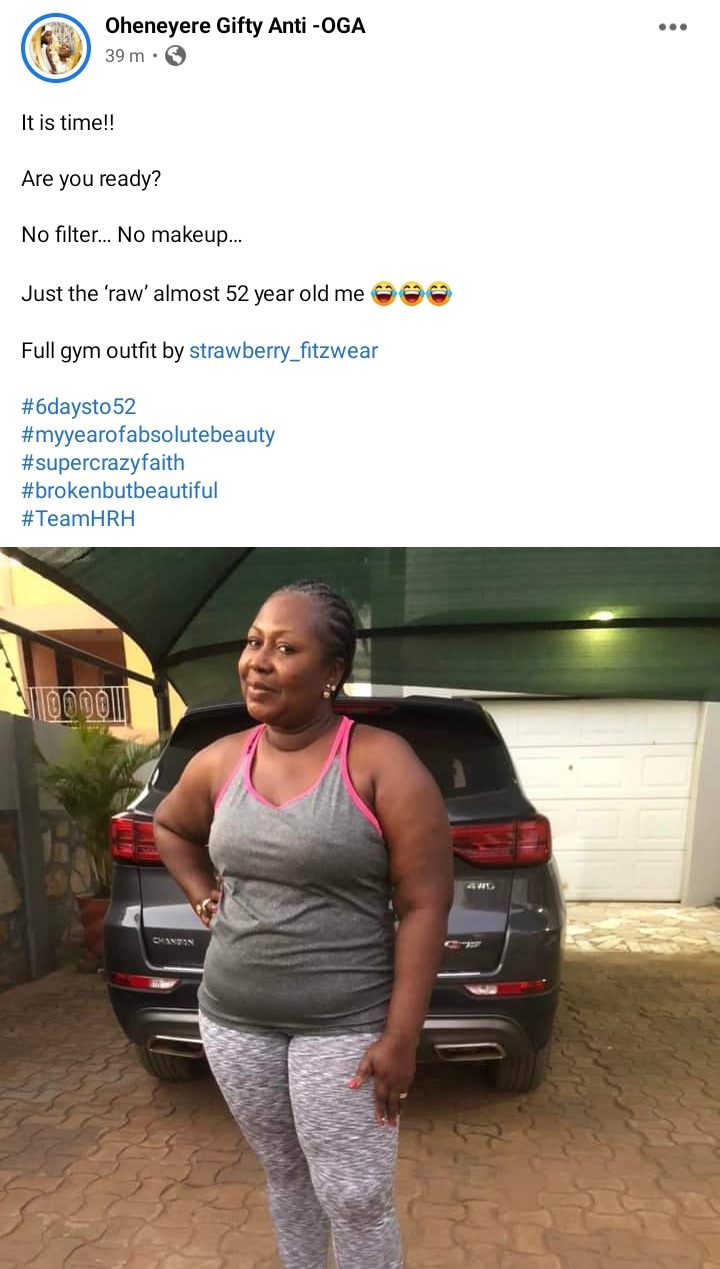 52yrs Old Gifty Anti Drops First Ever Photos Without Make-up Filter