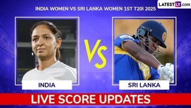 India Women vs Sri Lanka Women Live Score Updates of 1st T20I 2025: Get Toss Winner Result, Live Commentary and Full scorecard Online of IND-W vs SL-W Cricket Match