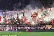 Bayern Munich fans brought the fire and thunder to the stands at the Allianz Arena, creating a pulsating atmosphere