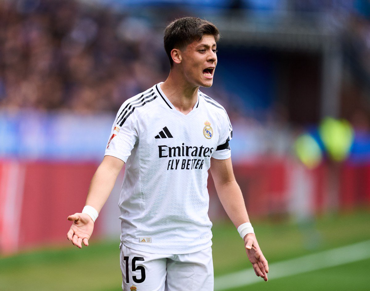 Arda Guler reacts during Real Madrid vs Deportivo Alaves