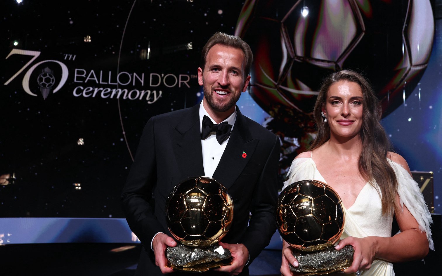 Victors: Harry Kane and Alexia Putellas (AFP/Getty)