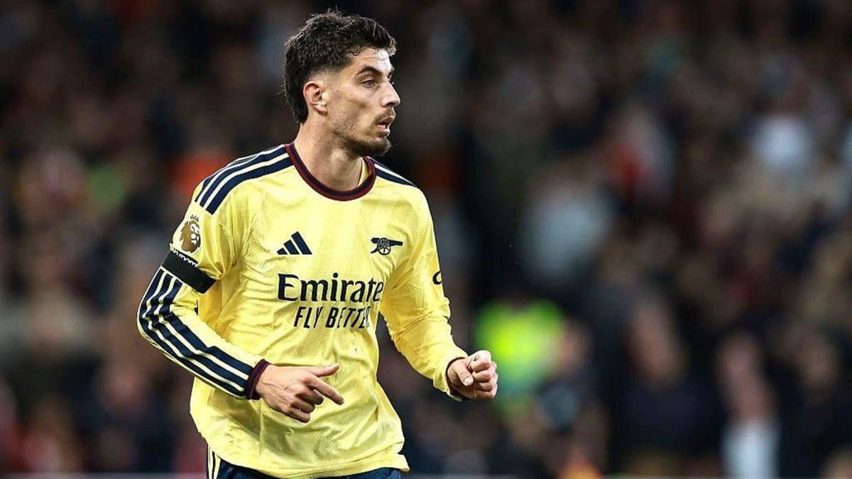 Kai Havertz playing for Arsenal