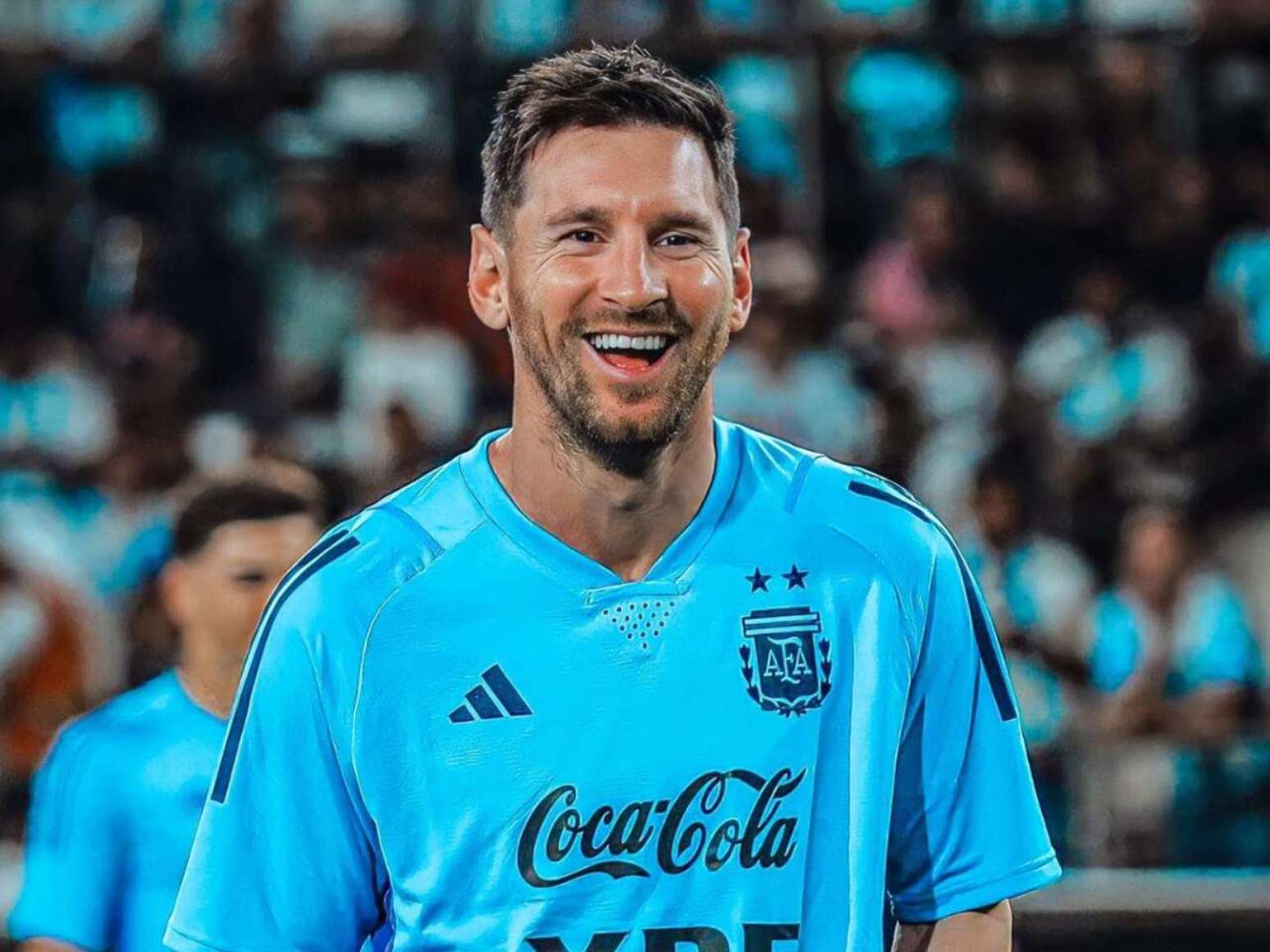 Lionel Messi pela Argentina (Foto: Reprodução/AFA)