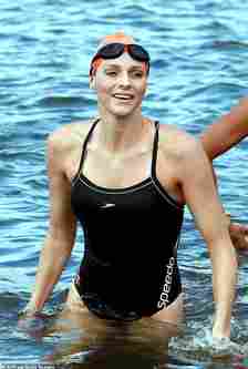 Princess Charlene of Monaco pictured taking part in an event to raise money for the Special Olympics on February 12, 2011