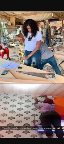 Check Lovely Pictures Ghanaian Lady Carpenter (See Photos)