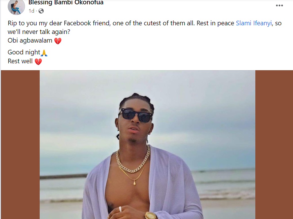 Singer and former Mr Universe, Slami Ifeanyi shot dead in Anambra state 