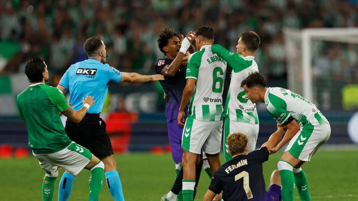 The Barcelona star was involved in a heated confrontation during Saturday’s 5-2 win over Real Betis that briefly put his availability against Real Madrid in doubt.