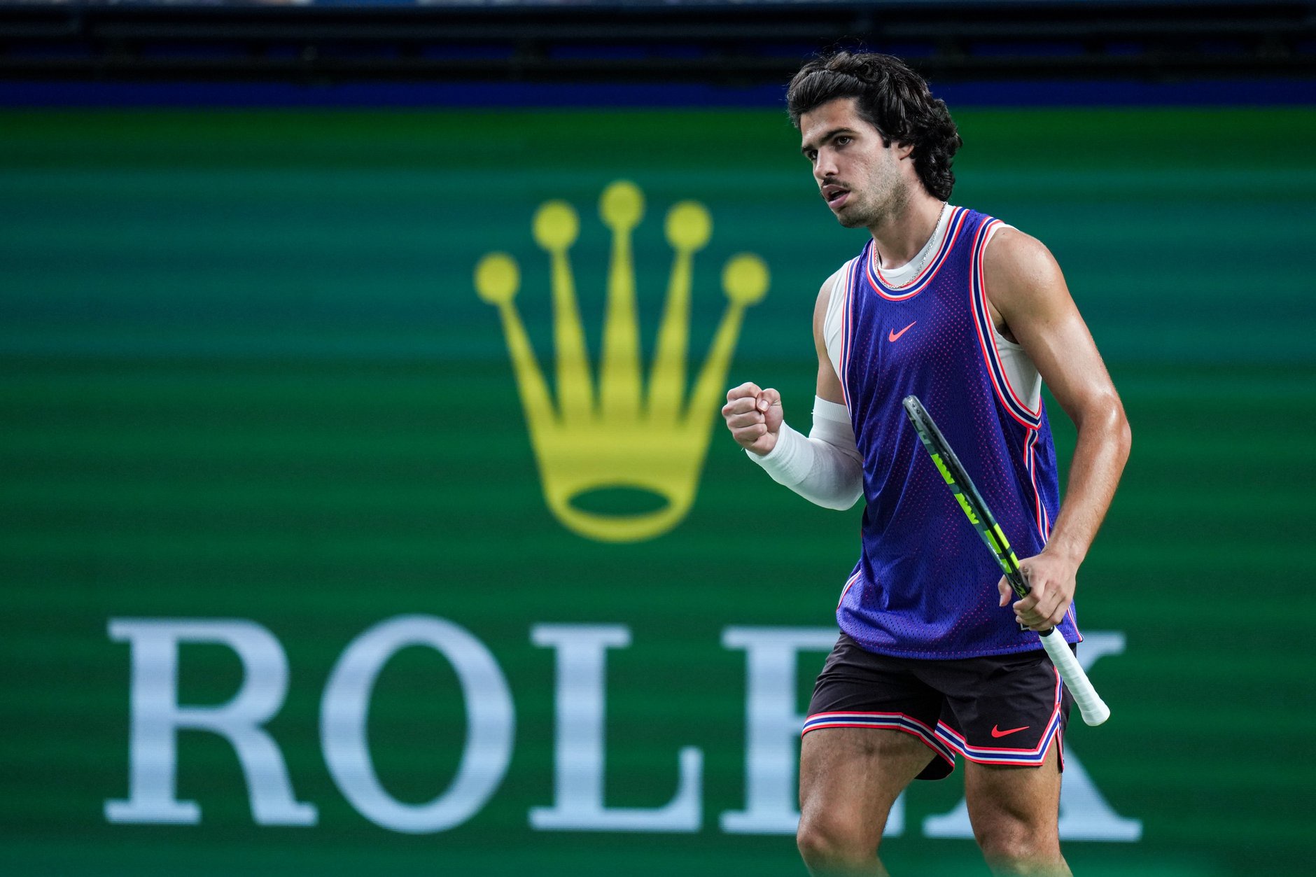 Carlos Alcaraz at the Shanghai Masters.