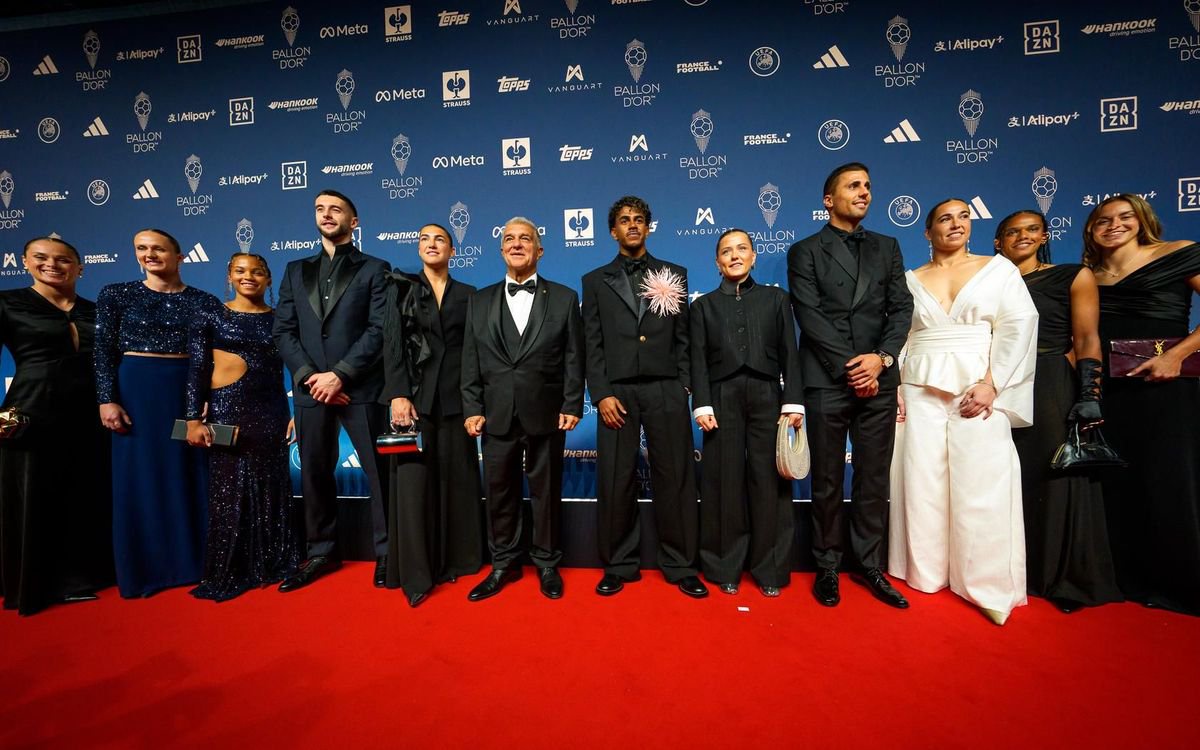 Six years of Barça success at the Ballon d'Or gala