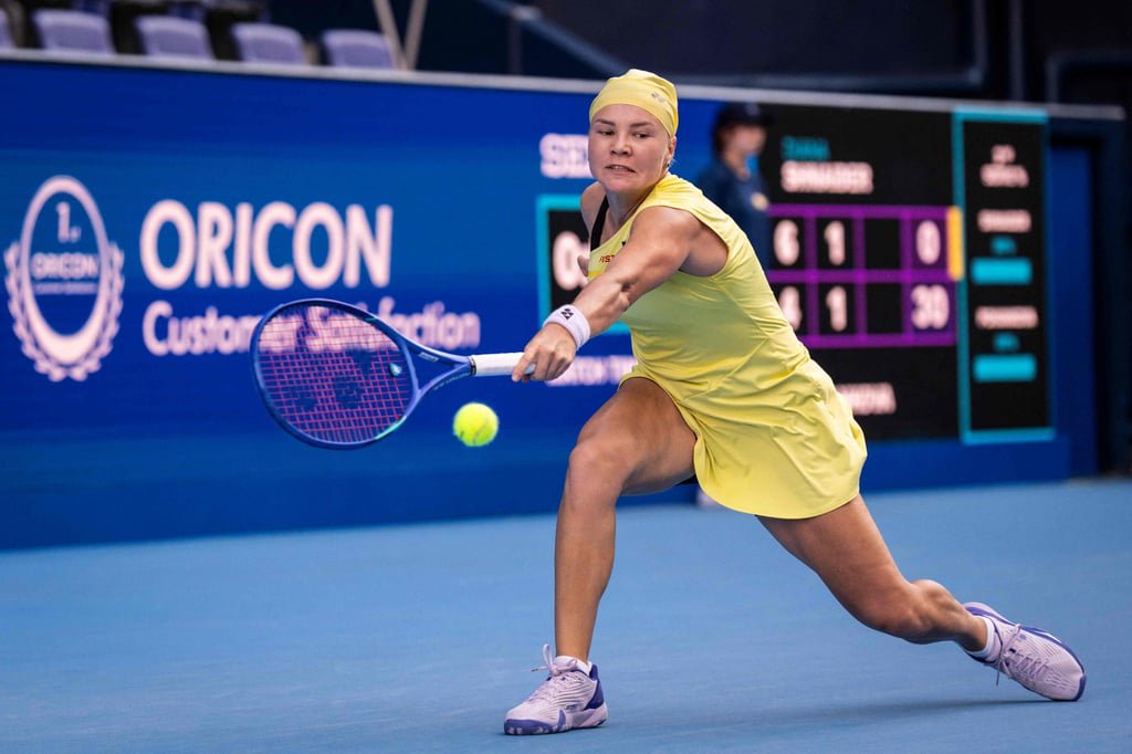 Russia’s Diana Shnaider beat Slovakian 18-year-old Mia Pohankova in the other semi-final. Photo: AFP