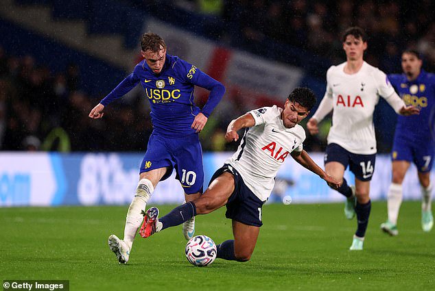 Tonali's midfield partner Mateus Fernandes put in his best performance since joining Spurs