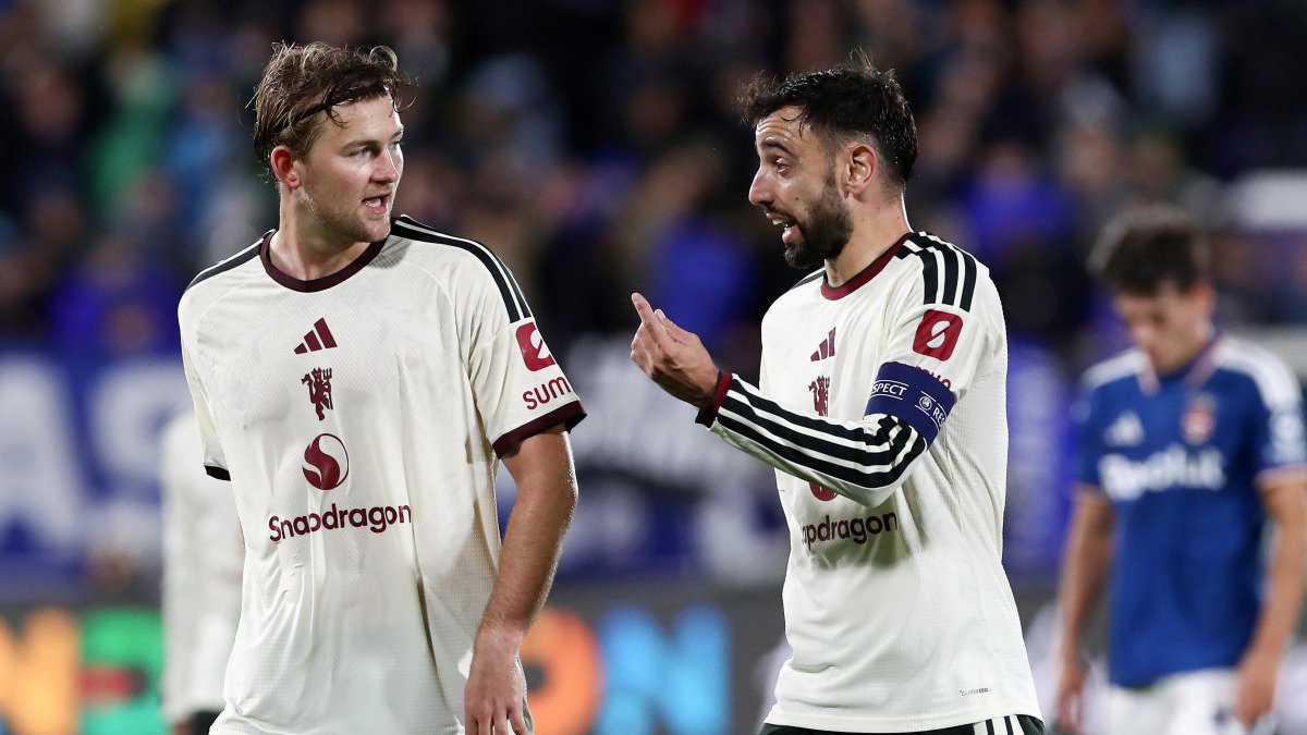 Picture of Bruno Fernandes and Matthijs de Ligt