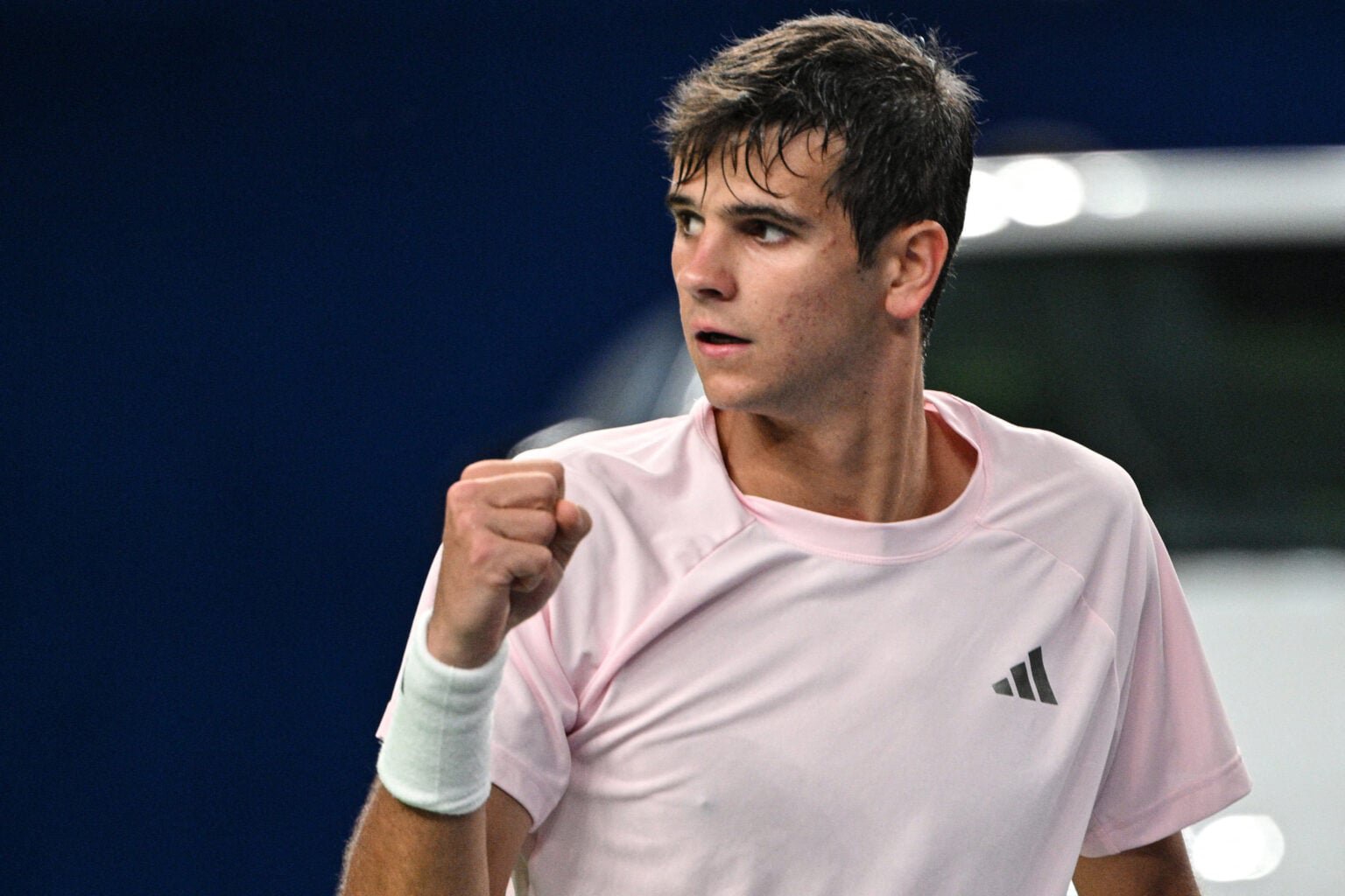 Rafael Jodar pumps his fist.