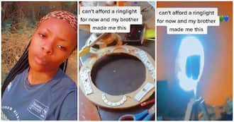 Secondary School Boy Creates Ring Light for Elder Sister who Couldn’t Buy One She Flaunts it Online in Video