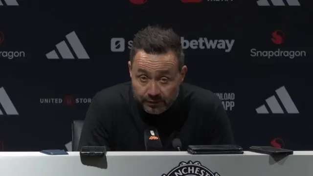 'For the first time this season we were a team' - De Zerbi reacts as Spurs draw 1-1 at Man Utd