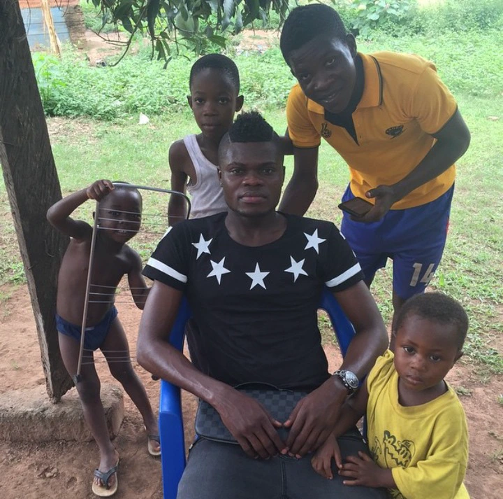 Throwback Pictures of Thomas Partey will make you cry, typical grass to Grace story