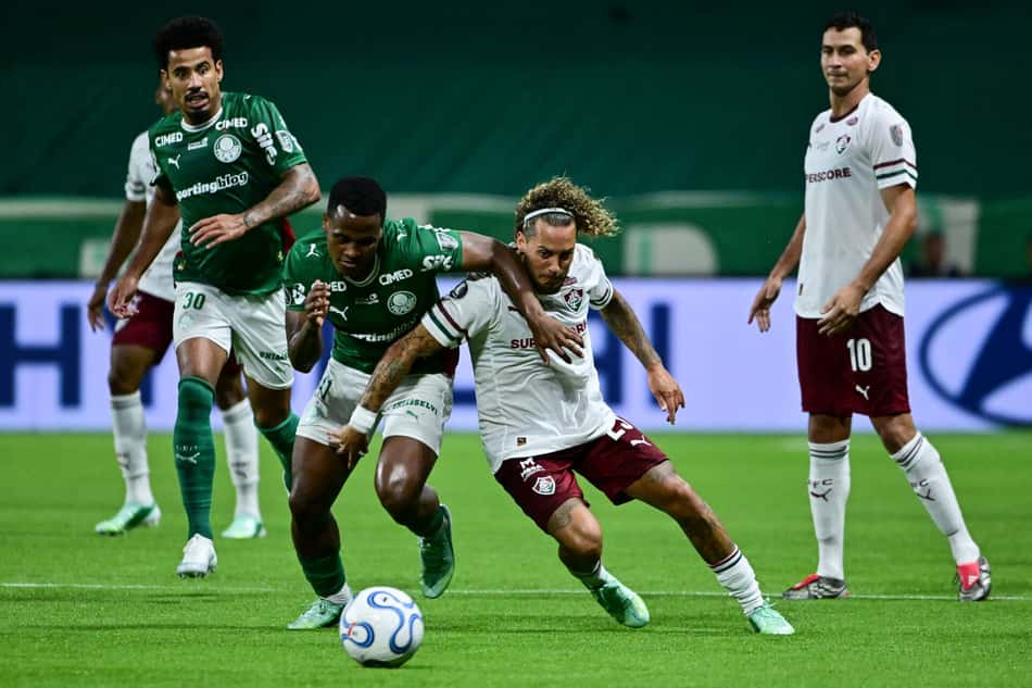 Confronto de ida contou com uma vitória do Palmeiras por 2 a 1 contra o Fluminense (Foto: Roberto Casimiro /Fotoarena/Folhapress)