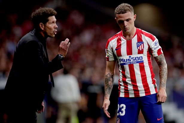 Diego Simeone and Kieran Trippier