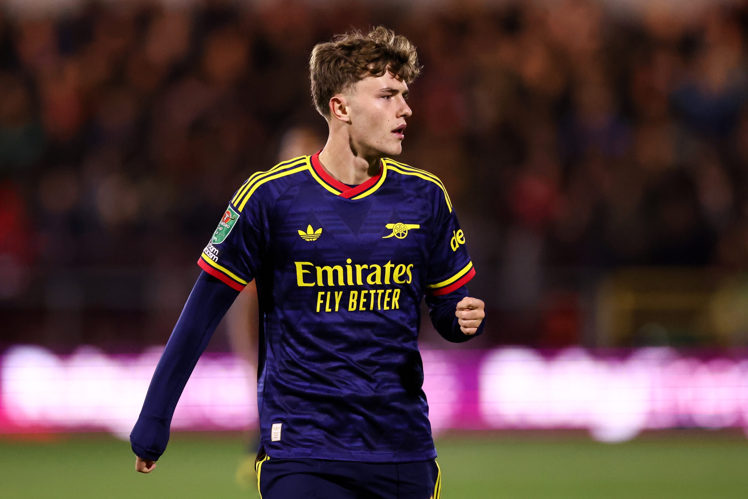 Ceadach O’Neill Fleetwood Town v Arsenal - Carabao Cup Fourth Round