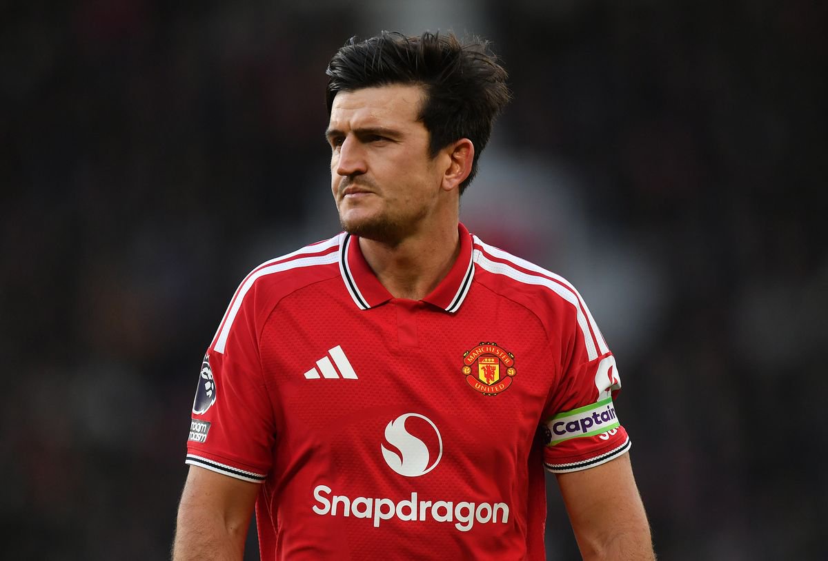 Manchester United's Harry Maguire during the Premier League 2026/27 match between Manchester United and AFC Bournemouth at Old Trafford on October 25, 2026 in Manchester, United Kingdom