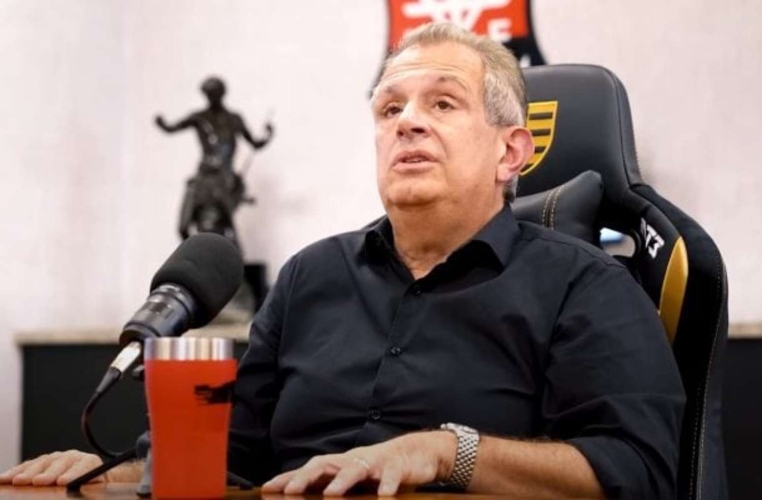 Presidente do Flamengo, Luiz Eduardo Baptista, o Bap –