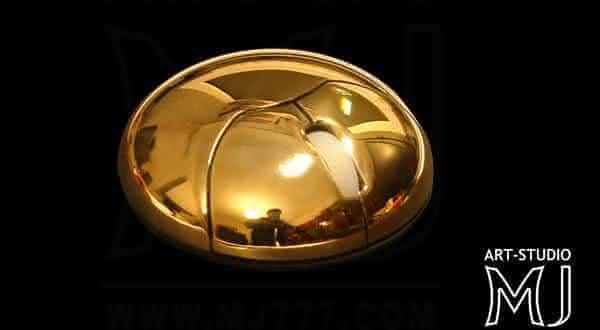 Top 10 Most expensive computer mouse - #7 GOLD METAL SUN MOUSE, EDITION MJ777 - $19,720