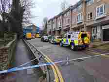 A cordon was set up in Anstee Road, Dover