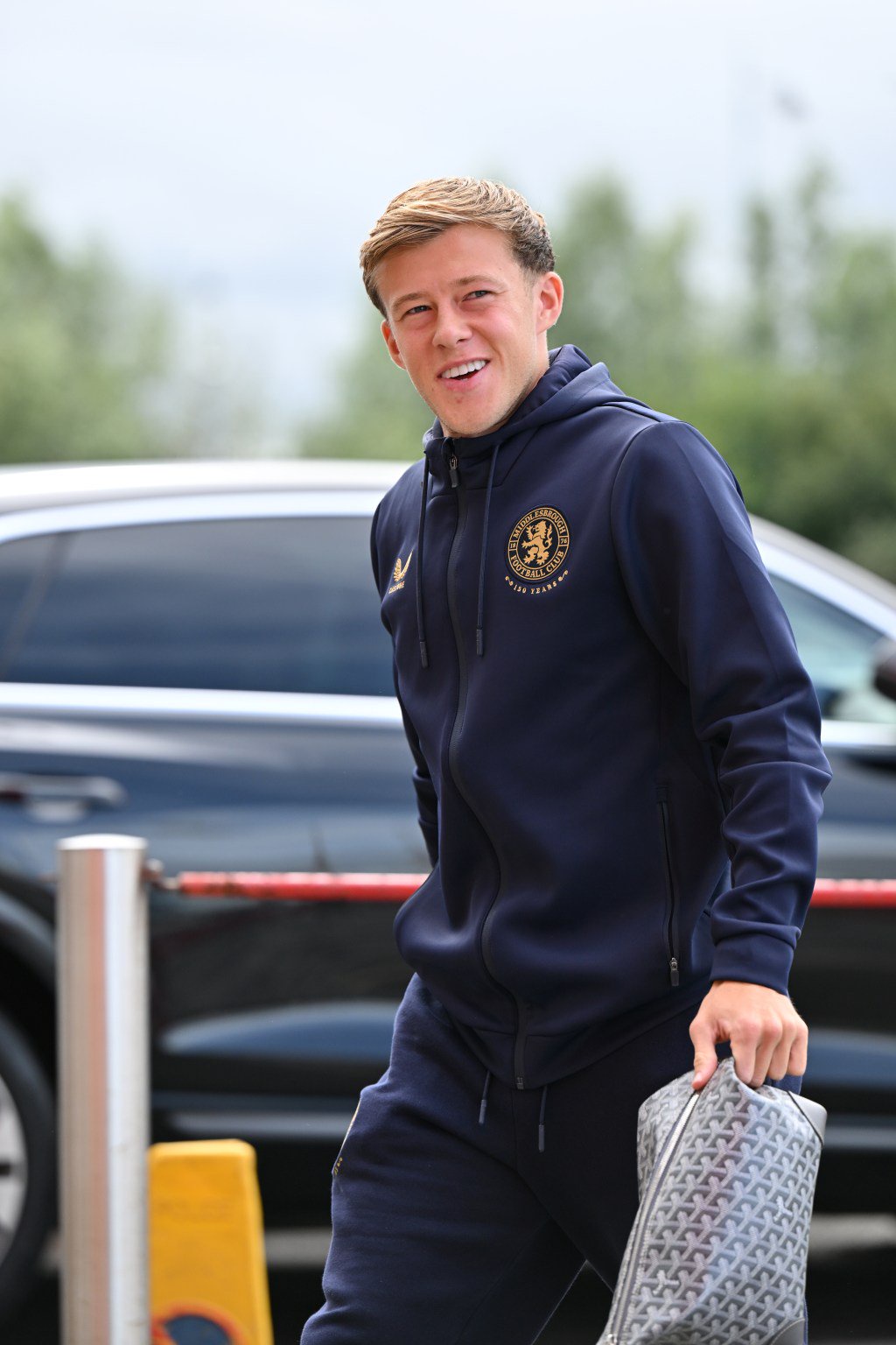 Middlesbrough's Connor Barron arrives at the Riverside Stadium.