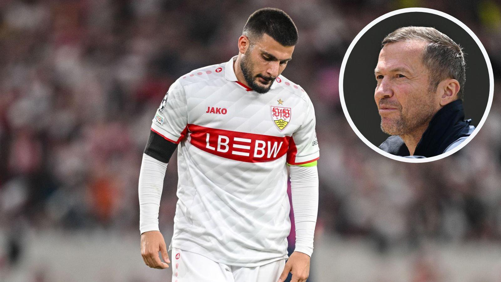 Deniz Undav (li.) erhält ein bitteres Urteil von Lothar Matthäus.