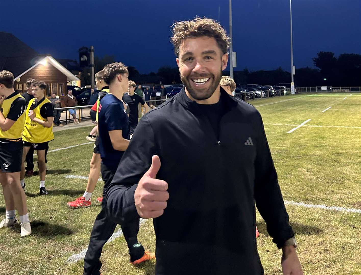 Former British & Irish Lions player Rhys Webb ran a coaching session at Shipston Rugby Club.