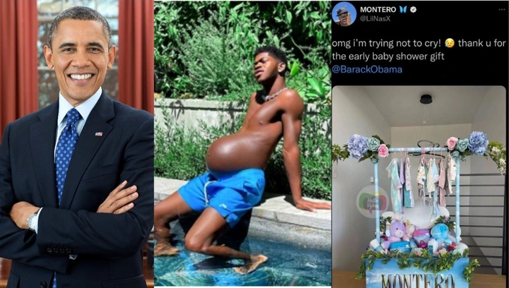 Ex-President Barack Obama gives Lil nas x baby gifts after he posted baby bump photos