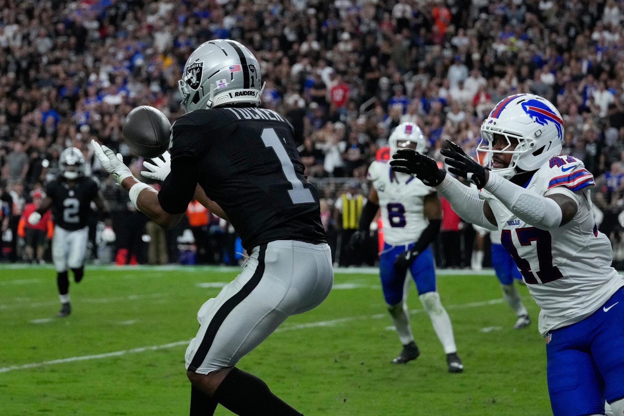 Raiders wide rece3iver Tre Tucker