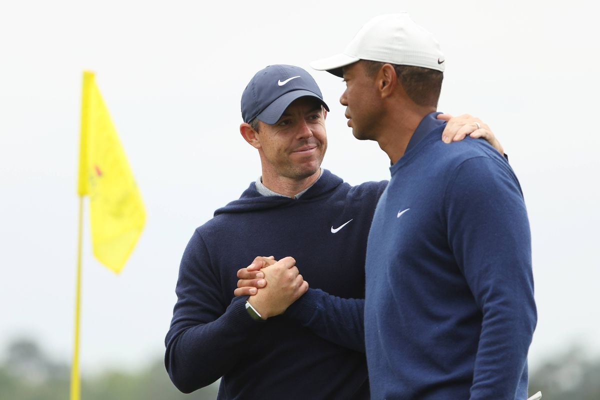Rory McIlroy and Tiger Woods