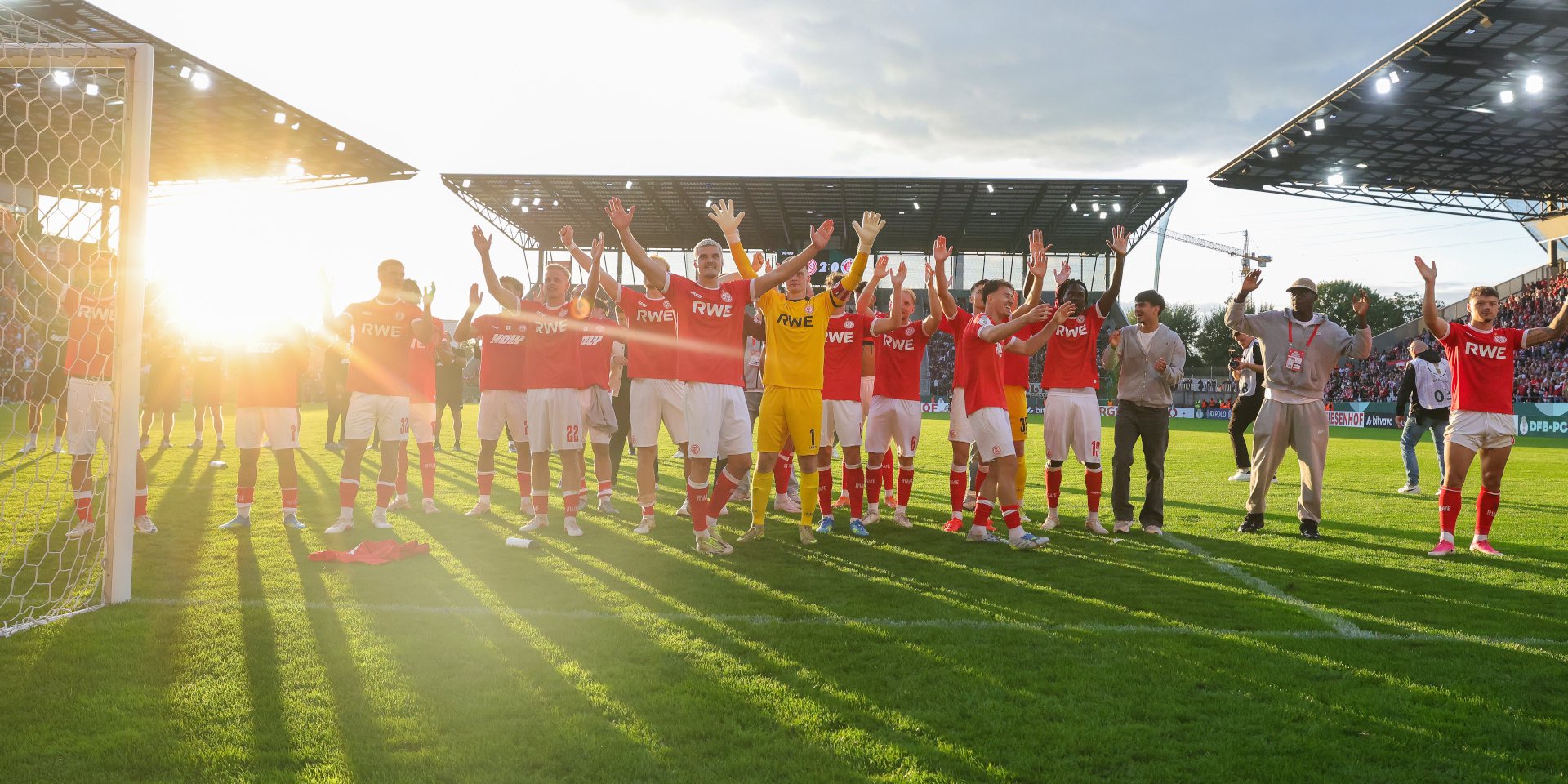 Essen fans concrete over away entrance ahead of Leipzig visit