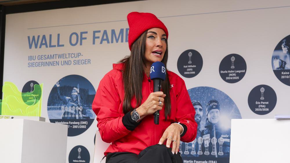 Dorothea Wierer feierte ihr Debüt als Expertin im deutschen Fernsehen. © Manzoni/IBU / Manzoni/IBU