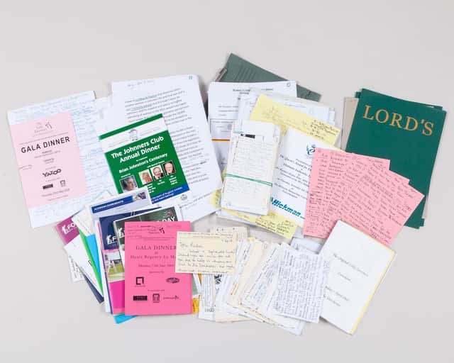 A selection of letters sent to Rachael Heyhoe-Flint