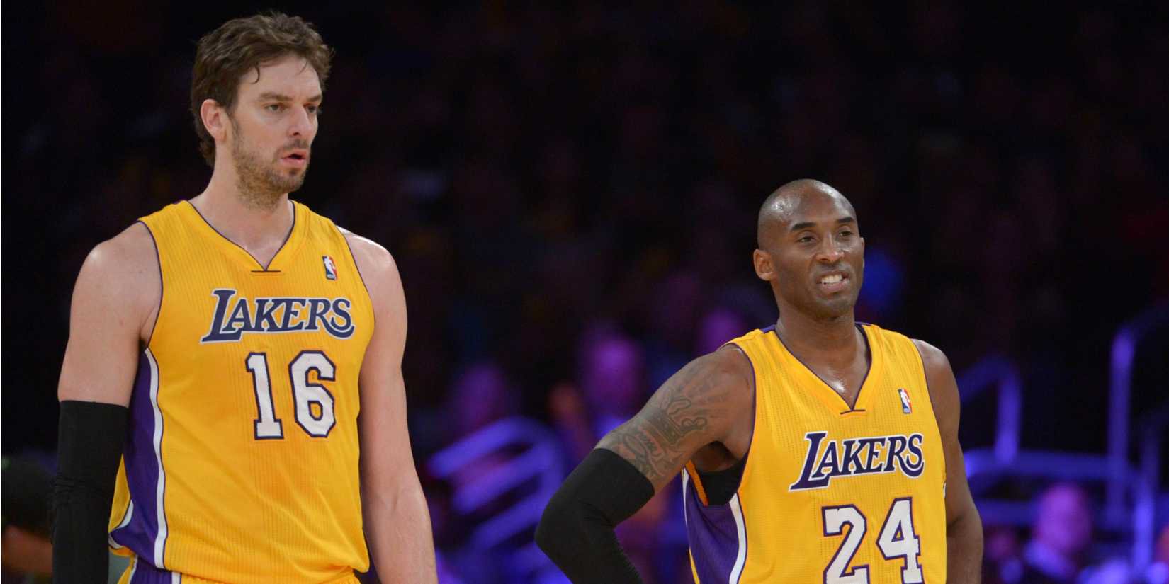 Pau Gasol Kobe Byrant Los Angeles Lakers